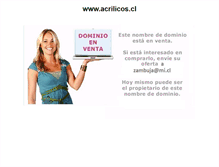 Tablet Screenshot of acrilicos.cl